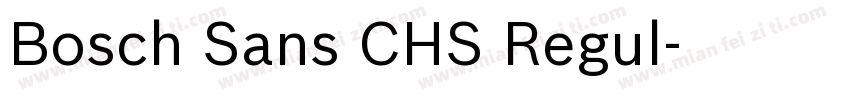 Bosch Sans CHS Regul字体转换